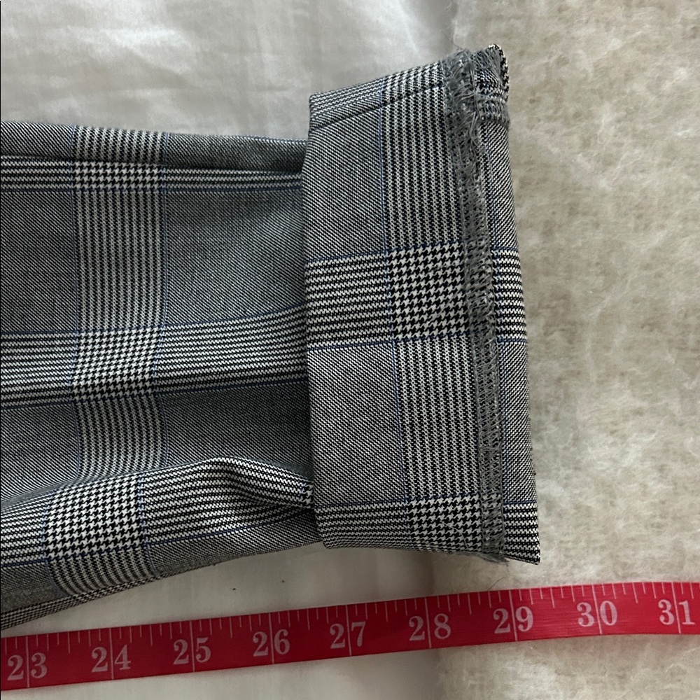 J. Crew Cameron Black and White Plaid Pants- 10 TALL - Picture 9 of 12